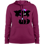 Fly Kitten Grey or Pink Pullover Hooded Sweatshirt with Signature on Back