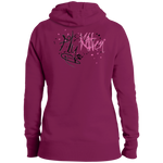 Fly Kitten Grey or Pink Pullover Hooded Sweatshirt with Signature on Back