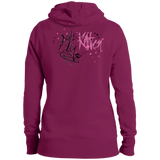 Fly Kitten Grey or Pink Pullover Hooded Sweatshirt with Signature on Back