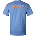 Youth Royal Blue and Orange Fly Kat Stop Bullying Short Sleeve T-Shirts