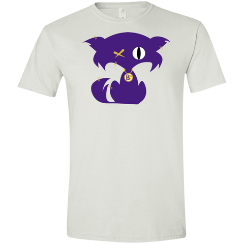 Purple Kat White T-Shirt with Medallion on Back