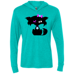 Fly Kitten in Multi-color Hooded T-Shirts with Signature on Back