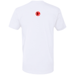 Fly Kat Signature White T-Shirt with Medallion on Back